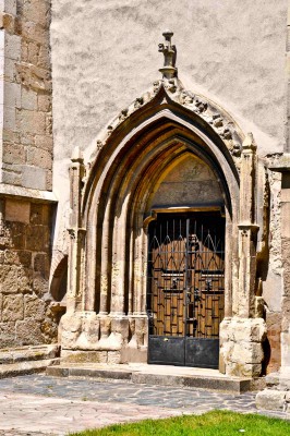 Sebes, Evangelical Church door